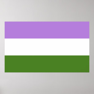 Poster Sinalizador do Orgulho do Genderqueer