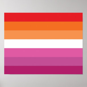 Poster Sinalizador do Orgulho Lésbico