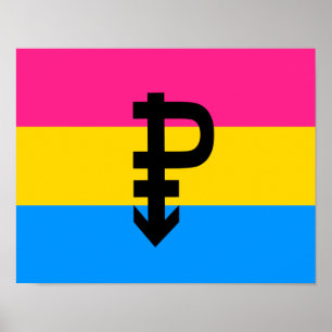 Poster Sinalizador do Orgulho Pansexual