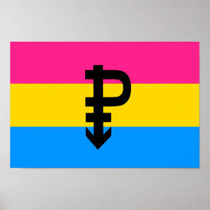 Poster Sinalizador do Orgulho Pansexual