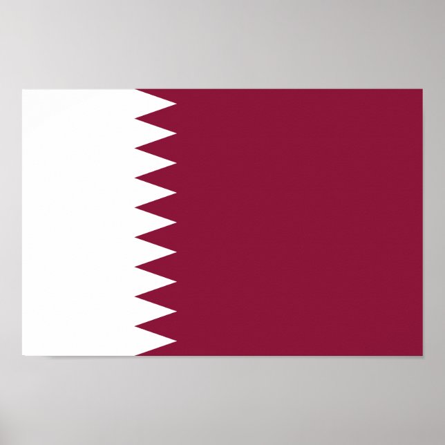 Poster Sinalizador do Qatar (Frente)