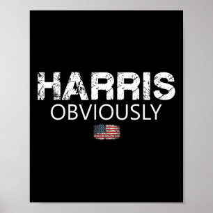 Poster Sinalizador Dos Eua Kamala Harris Para O President