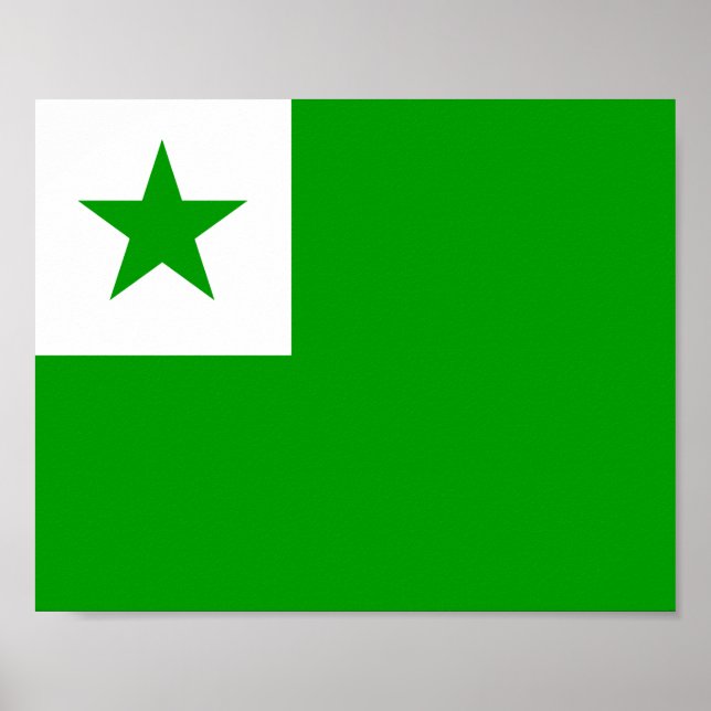 Poster Sinalizador Esperanto (Frente)