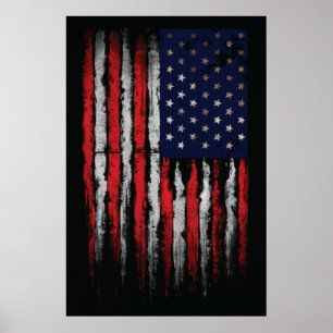 Poster Sinalizador Grunge U.S.A