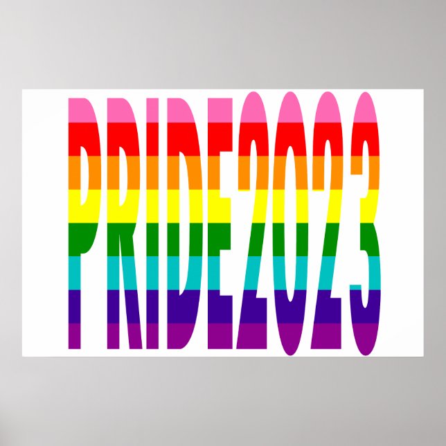 Poster Sinalizador LGBT Arco-Íris Original 8 Stripes Prid (Frente)