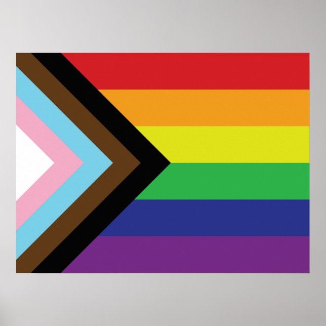 Poster Sinalizador LGBTQIA Progressivo (Frente)