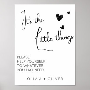 Poster Sinalizador minimalista da cesta do banheiro