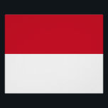 Póster Sinalizador Mônaco<br><div class="desc">Bandeira Patriótica do Mônaco.</div>
