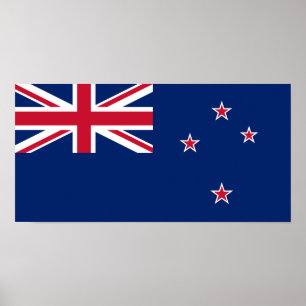Poster Sinalizador Nova Zelândia (NZ)
