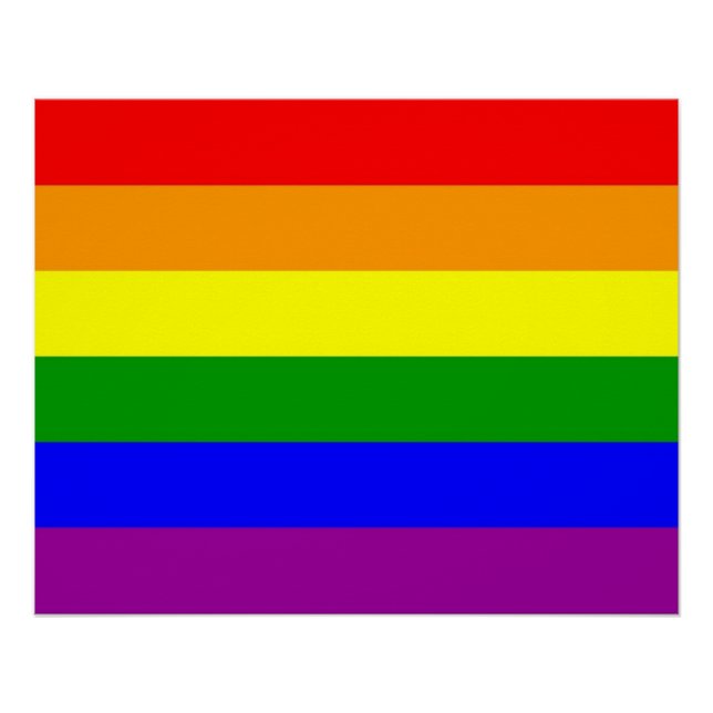 Póster Sinalizador orgulho gay (Frente)