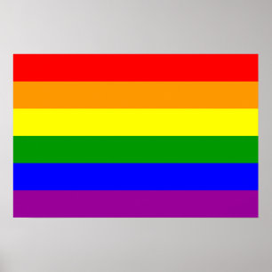 Póster Sinalizador orgulho gay / Sinalizador Arco-íris