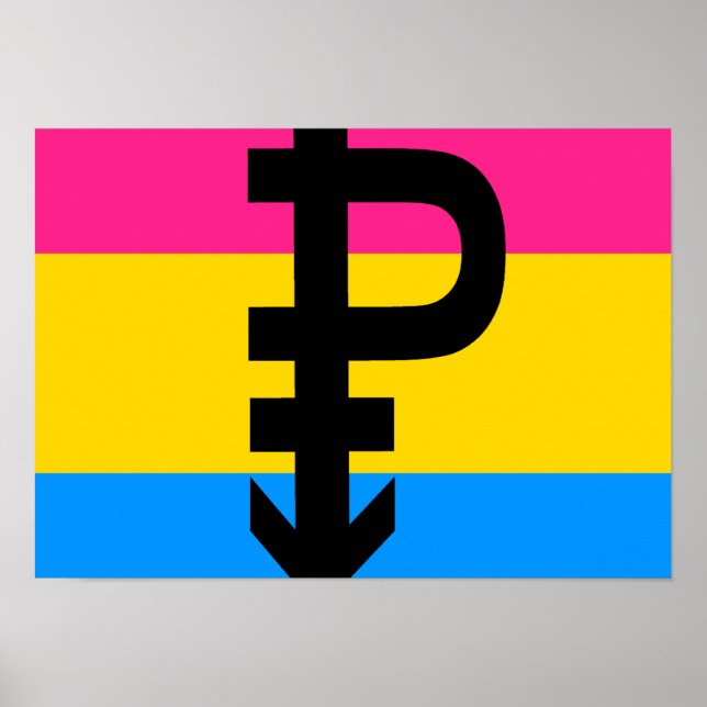 Poster Sinalizador Pansexual (Frente)
