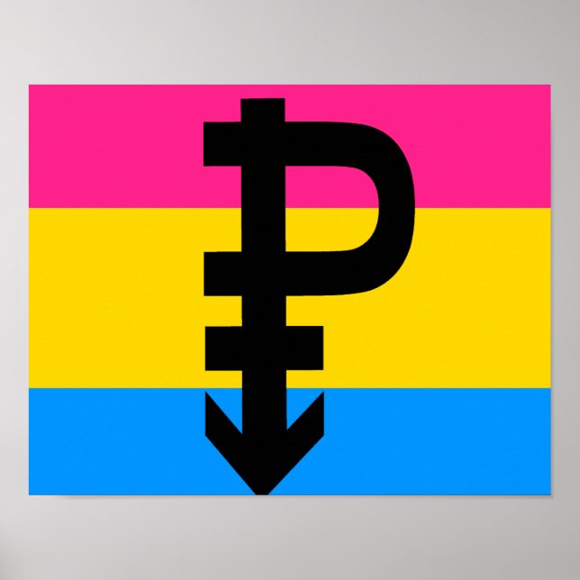 Poster Sinalizador Pansexual (Frente)