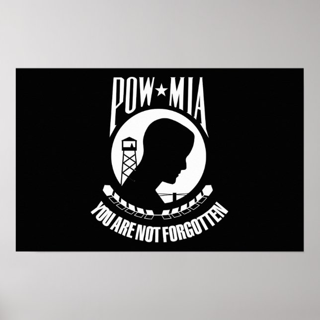 Poster Sinalizador POW-MIA (Frente)