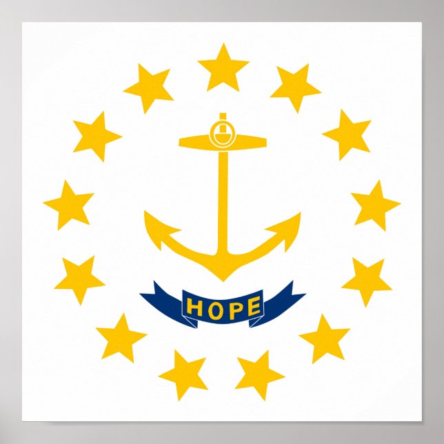 Poster Sinalizador Rhode Island (Frente)