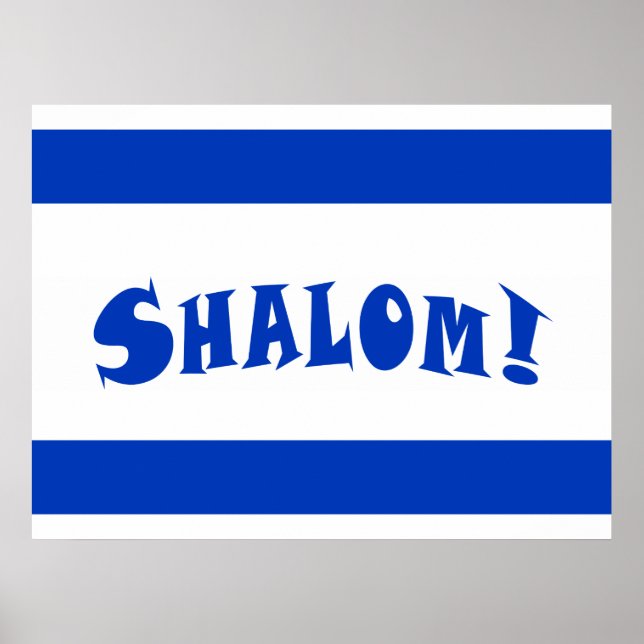 Póster Sinalizador Shalom (Frente)