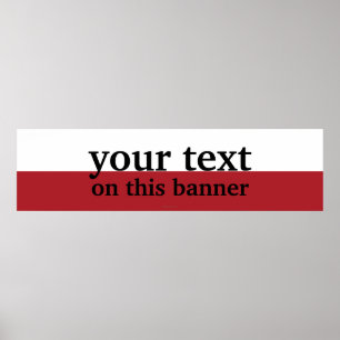 Póster Sinalizador simples Polônia