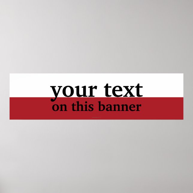 Póster Sinalizador simples Polônia (Frente)