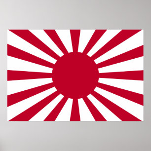 Póster Sinalizador Sun Ascensão do Japão