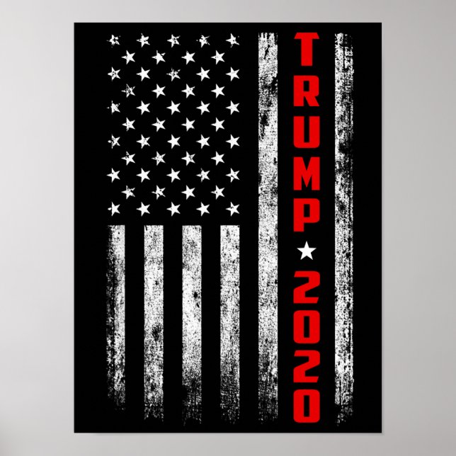 Poster Sinalizador Trump 2020 (Frente)