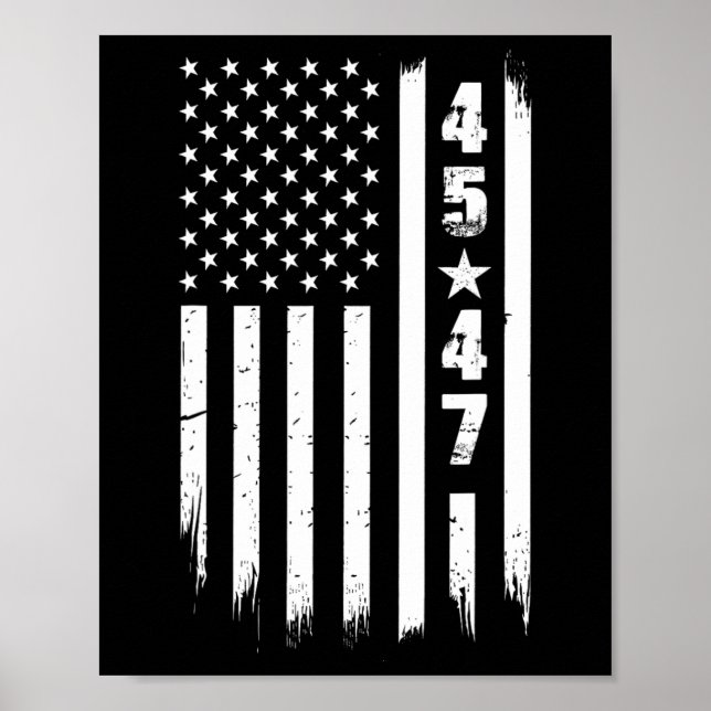 Poster Sinalizador Trump 45 47 Usa (Frente)