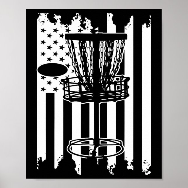 Poster Sinalizador Usa de Golf de Disco (Frente)