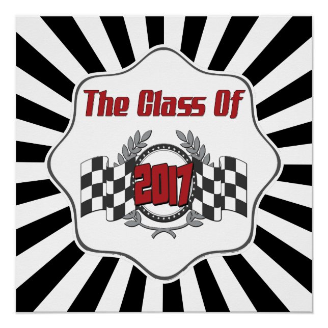 Póster Sinalizador verificado de classe de graduação de 2 (Frente)