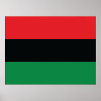 Sinalizador vermelho, preto e verde