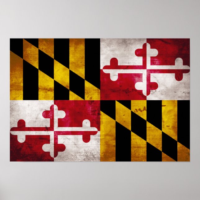 Poster Sinalizador Weathered Maryland (Frente)