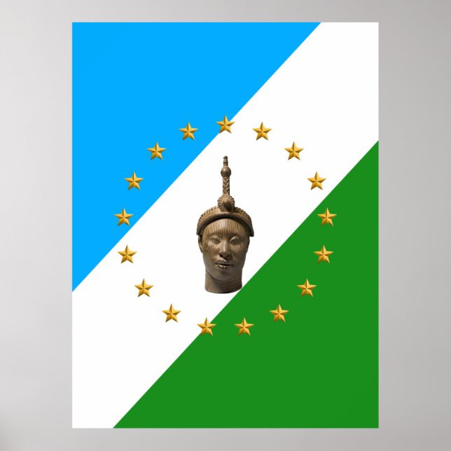 Poster Sinalizador Yoruba | Oduduwa | Nação Yoruba (Frente)