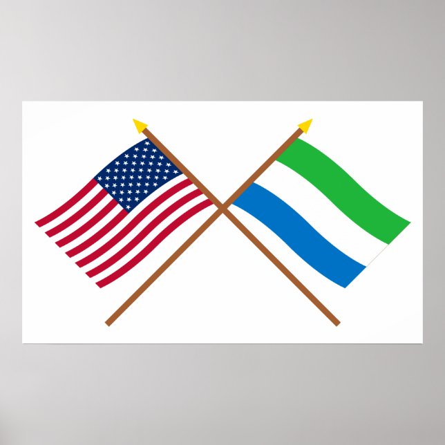 Poster Sinalizadores cruzados nos EUA e na Serra Leoa (Frente)