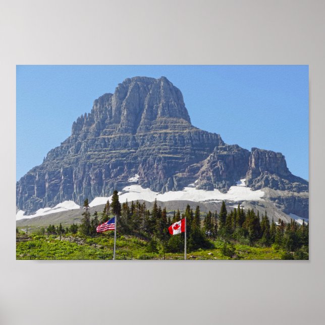 Poster Sinalizadores, Logan Pass, Clements Mountain, Mont (Frente)