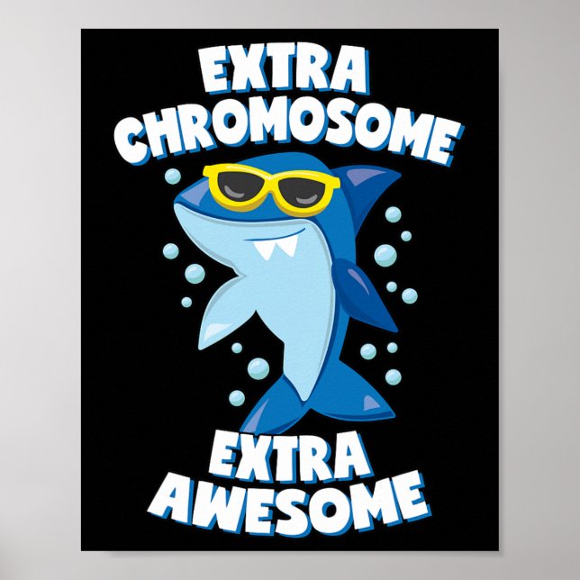 Poster Sindroma Abaixo Sensibilização Tubarão Extra Admir (Frente)