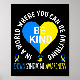 Poster Sindroma de Abaixo Sensibilização Seja Mundo Inati