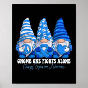 Poster Síndrome de Carga Sensibilização Mês Azul Fita Gno
