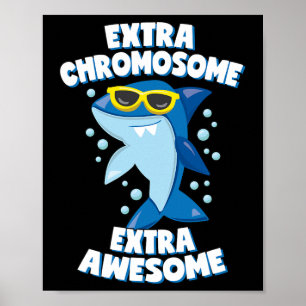 Poster Síndrome de Down Conscientização Tubarão Extra Inc