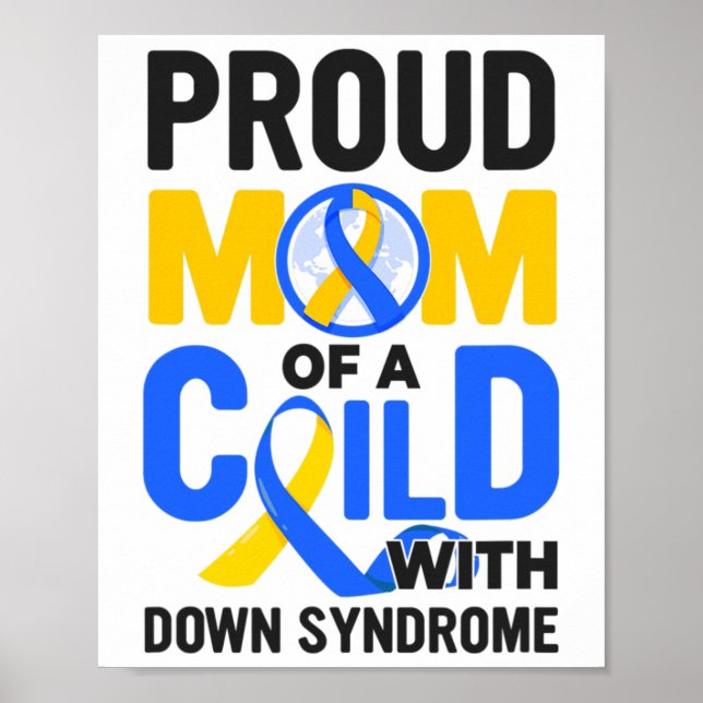 Poster Síndrome de Down Sensibilização Orgulhosa Mãe (Frente)