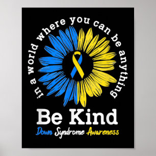 Poster Síndrome de Kind Down Sensibilização Friso Girasso