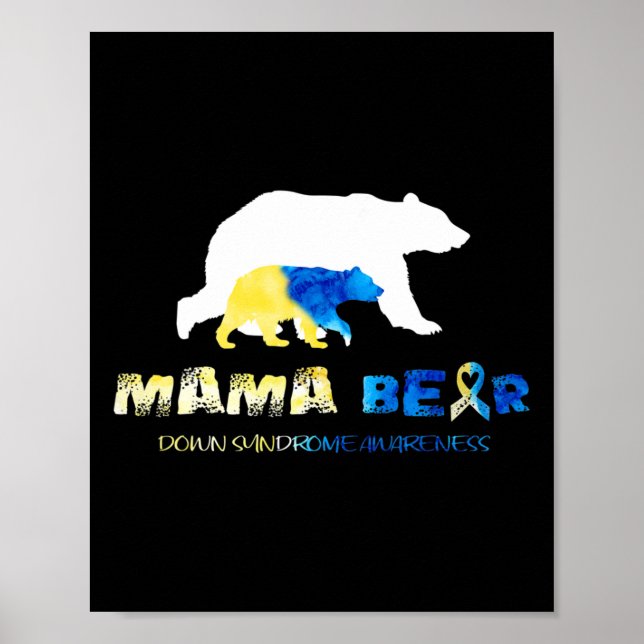 Poster Síndrome de Mama Bear Baixo Sobreviventes de Consc (Frente)