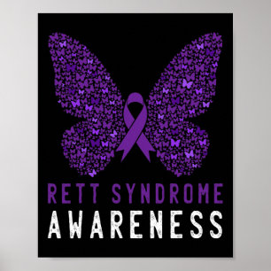 Poster Síndrome de Retenção Atenção Borboleta Roxo Fita S