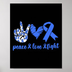 Poster Síndrome de Vômitos Cíclicos Fita Azul Paz Amor Fi