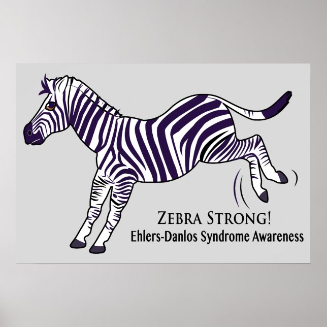 Póster Síndrome de Zebra Strong-Ehlers-Danlos (Frente)