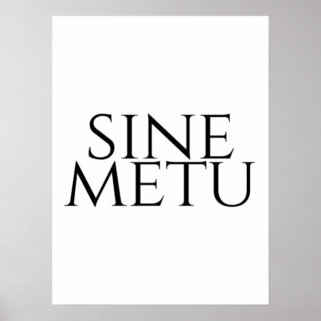 Poster Sine Metu - Sem Medo (Frente)