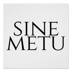 Póster Sine Metu - Sem Medo