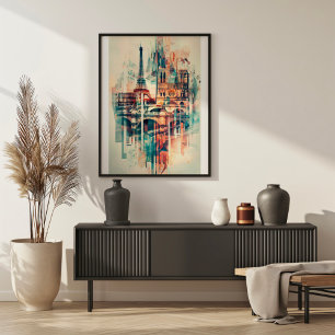 Poster Sinfonia em Paris: Torre Eiffel e Notre-Dame