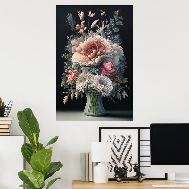Poster Sinfonia Floral (Escritório em casa)