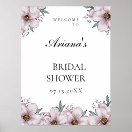 Poster Sing de Boas-vindas ao Eucalyptus Floral