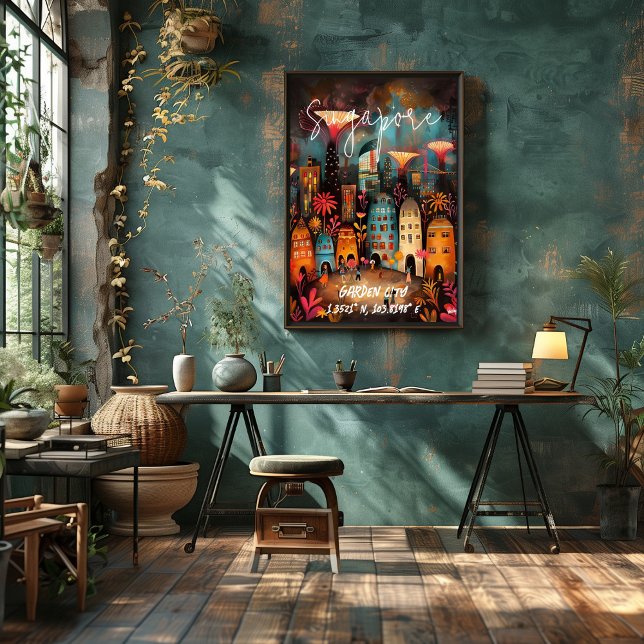 Póster Singapur: Ciudad Jardín (Criador carregado)