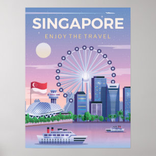 Poster Singapura Aproveite o Viagem