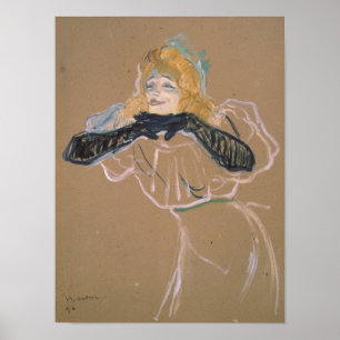 Póster Singi de Henri de Toulouse-Lautrec   Yvette